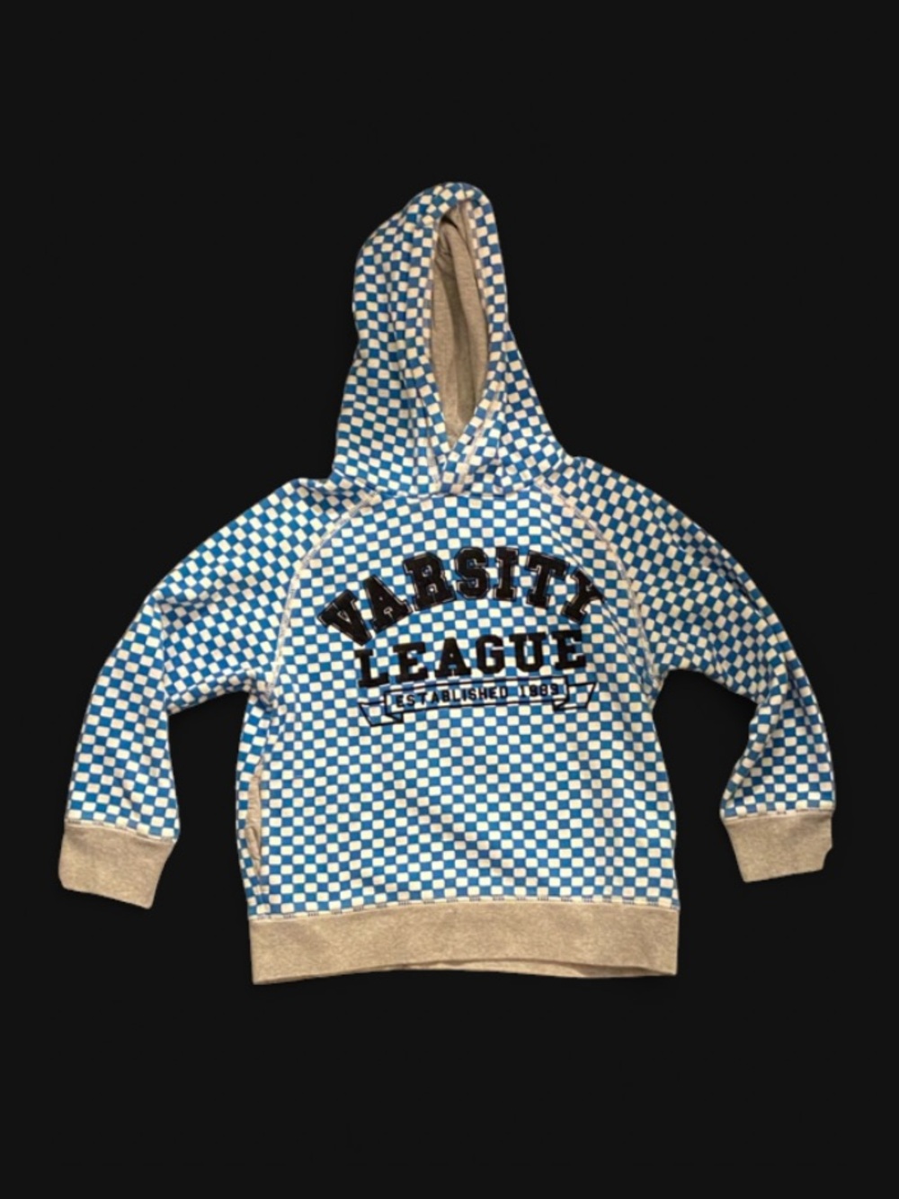 The Children's Place Blue and White Checkered Hoodie